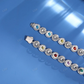9MM Multi Color Diamond and Pearl Classic Chain hip hop jewelry CustomDiamJewel