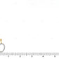 10K Gold Natural Diamond 1" Initial O Letter Pendant CustomDiamJewel