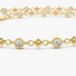 0.45CTW Moissanite Bezel Set Diamond Bracelet  customdiamjewel   