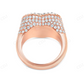 14Kt Gold 3ct Emerald Moissanite Diamond Heart Statement Ring hip hop jewelry CustomDiamJewel