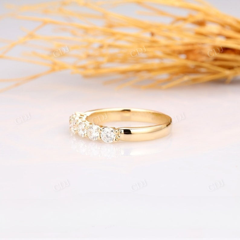 0.6CTW Six Round Cut Natural Diamond Wedding Band Wedding Band customdiamjewel   