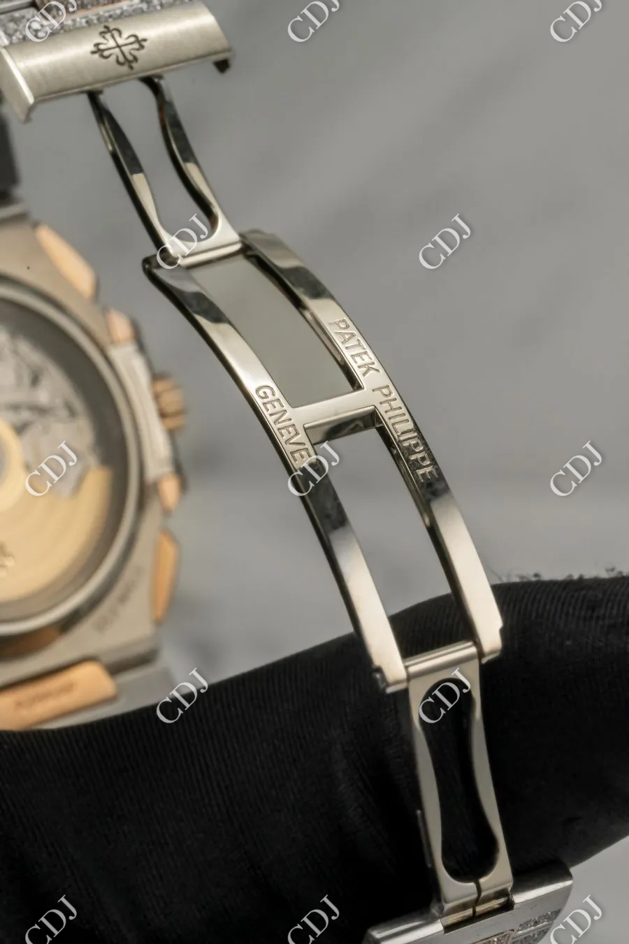 Blue Dial Chrono Set Iced Out Hip Hop Moissanite Patek Philippe Watches customdiamjewel