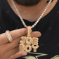 Best price 925 Sterling Silver Baguette Cut Diamond Yellow Gold Plated Name Pendant hip hop jewelry CustomDiamJewel