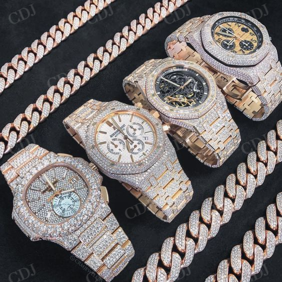 High Quality Arabic Dial AP Lab Grown Diamond Watch customdiamjewel