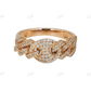 0.60 CTW 925 Sterling Sliver Moissanite Cluter Ring Hip Hop Ring customdiamjewel