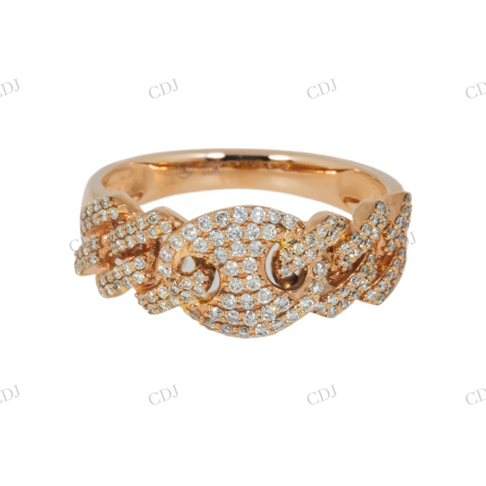 0.60 CTW 925 Sterling Sliver Moissanite Cluter Ring Hip Hop Ring customdiamjewel