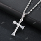 Premium Baguette Cut Cross Design Diamond Hip Hop Pendant hip hop jewelry CustomDiamJewel