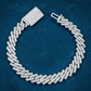5.0CTW White Gold Diamond Cuban Link Bracelet hip hop jewelry customdiamjewel   