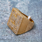 Silver Baguette & Round Diamond Hip Hop Ring hip hop jewelry customdiamjewel