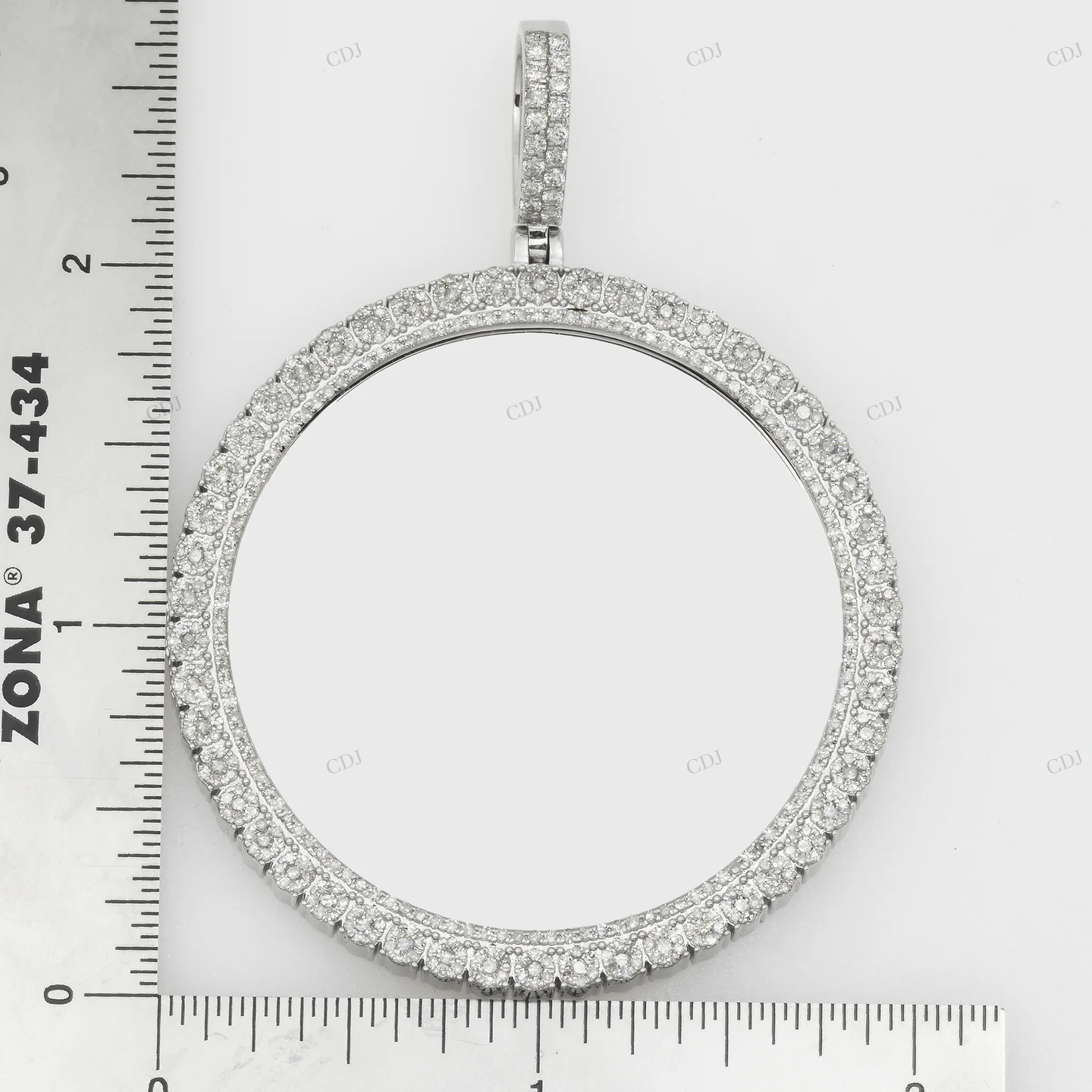Streling Silver Round Photo Pendant hip hop jewelry customdiamjewel