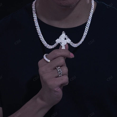Customized Lab Grown Diamond Cross Pendant hip hop jewelry CustomDiamJewel
