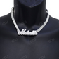 Hip Hop 925 Silver Iced Out Custom Name Diamond Pendant hip hop jewelry CustomDiamJewel