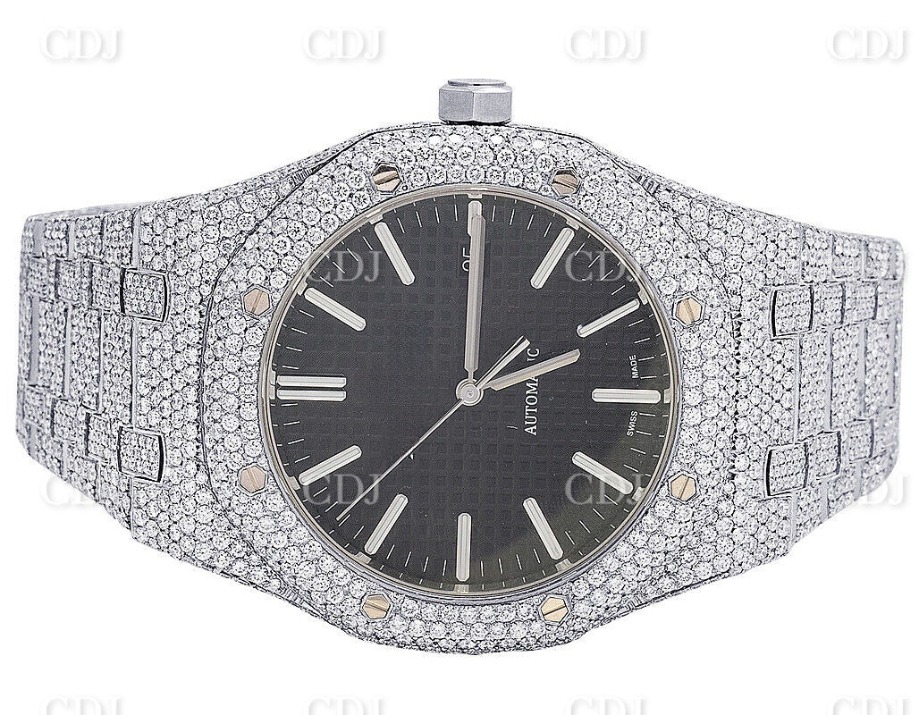 Luxury VVS1 Moissanite Diamond Automatic Movement Watch customdiamjewel