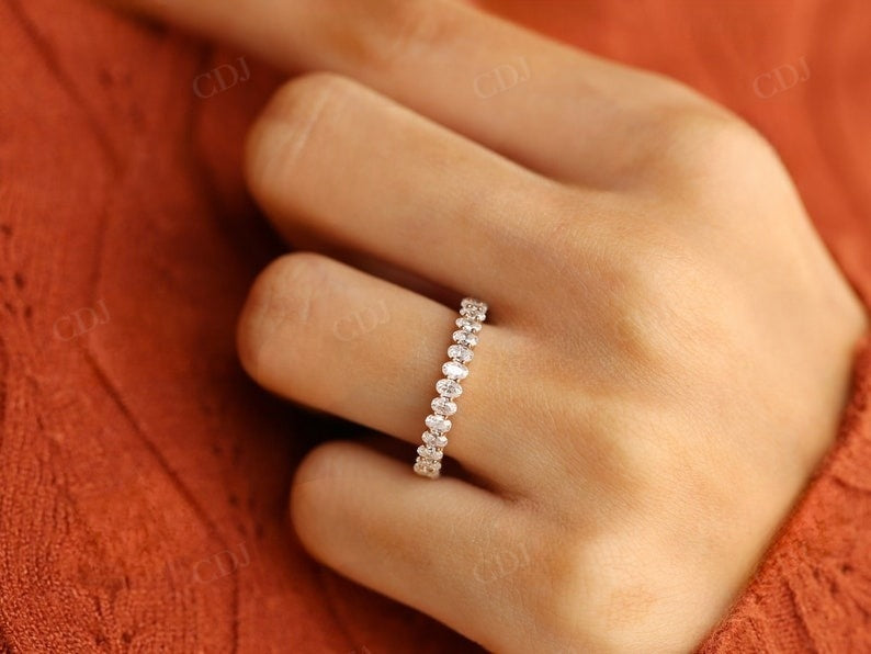 Half Eternity Natural Oval Diamond Band Women  customdiamjewel   