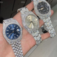 Iced Out Round Diamond Hip Hop Wrist Watch customdiamjewel