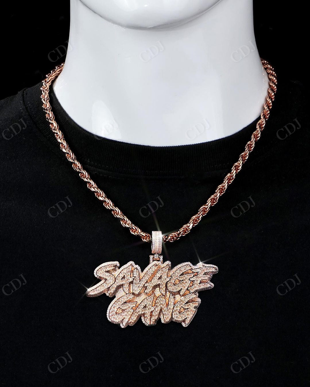 Hip Hop Customized Letter Pendant hip hop jewelry CustomDiamJewel   