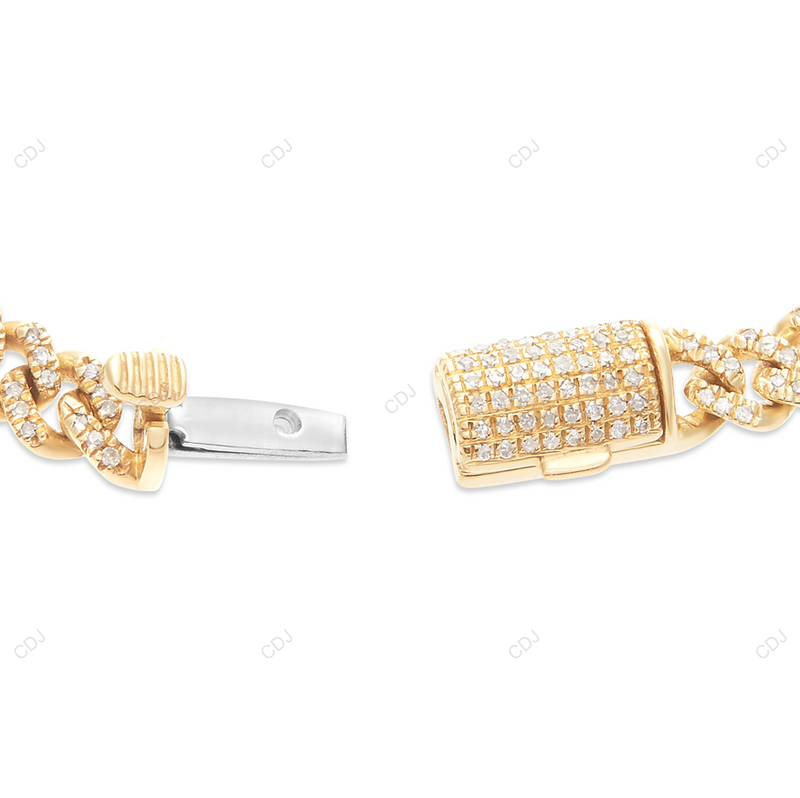 925 Sterling Silver Miami Cuban Link Chain For Mens CustomDiamJewel