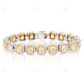 14K White Gold Diamond Iced Out Bracelet hip hop jewelry CustomDiamJewel