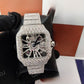 Cartier Skeleton Bling Iced Out Watch customdiamjewel