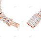 Baguatte Cut Moissanite High Quality Link Bracelet hip hop jewelry customdiamjewel
