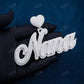 Round Diamond NANA Name Hip Hop Pendant  customdiamjewel   
