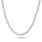 925 Sterling Silver Miami Cuban Link Chain For Mens CustomDiamJewel