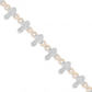 Two Tone Natural Diamond Iced Out Cross Bracelet For Men CustomDiamJewel