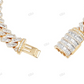 Baguatte Cut Moissanite High Quality Link Bracelet hip hop jewelry customdiamjewel