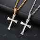 Premium Baguette Cut Cross Design Diamond Hip Hop Pendant hip hop jewelry CustomDiamJewel