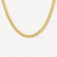 Plain Yellow Gold Plated Hip Hop Cuban Link Chain  customdiamjewel   