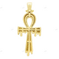 Iced Out Ankh Dripping Cross Pendant hip hop jewelry CustomDiamJewel
