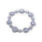 925 Silver Handmade Customized Moissanite Tunnel Link Bracelet hip hop jewelry CustomDiamJewel