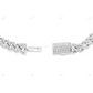 925 Sterling Silver Miami Cuban Link Chain For Mens CustomDiamJewel