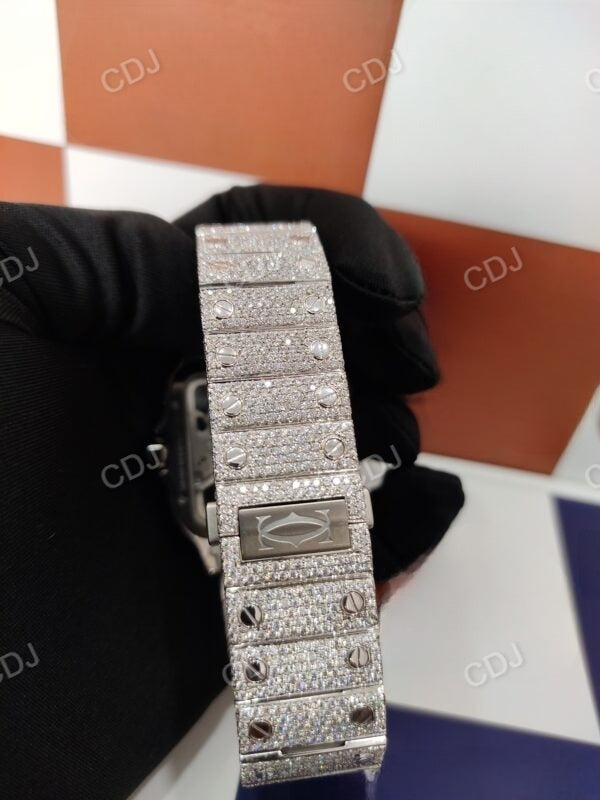 Cartier Skeleton Bling Iced Out Watch customdiamjewel