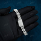 5.0CTW White Gold Diamond Cuban Link Bracelet hip hop jewelry customdiamjewel   