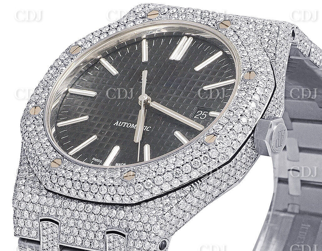 Luxury VVS1 Moissanite Diamond Automatic Movement Watch customdiamjewel