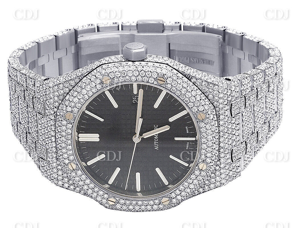 Lab Grown Diamond Watch Mens 41MM AP Stainless Steel Watch Luxury Watch 31.5 CTW (Approx)