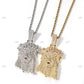 Hip Hop Gold Plated Custom Jesus Pendant hip hop jewelry CustomDiamJewel