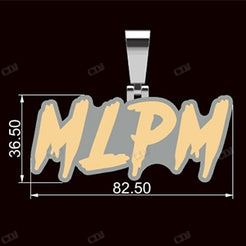 Iced Out Moissanite Diamond Letter Pendant hip hop jewelry CustomDiamJewel