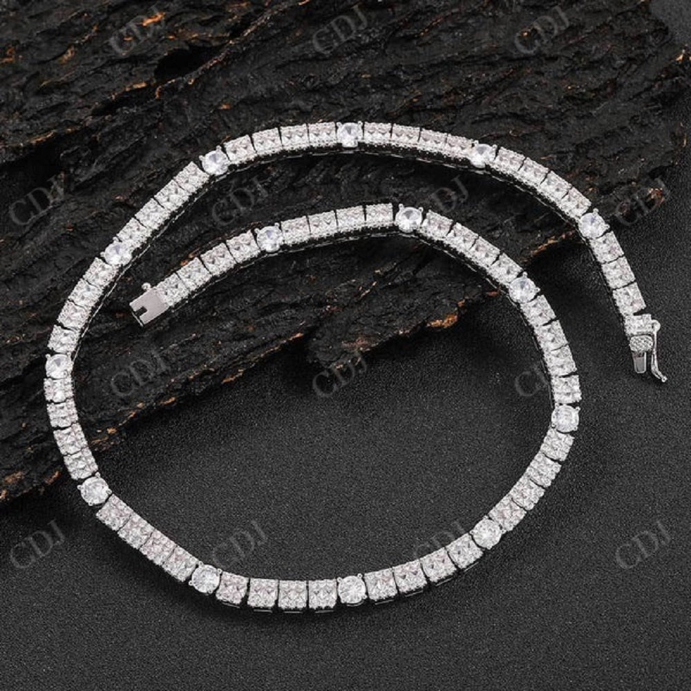 Diamond Custom Tennis Chain Necklace  CustomDiamJewel   