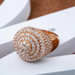 Luxury Round Cut 925 Silver Moissanite Layer Ring hip hop jewelry customdiamjewel