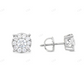 14k Yellow Gold 0.40ct Diamond Cluster Earrings Stud earrings CustomDiamJewel