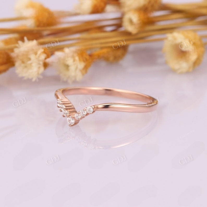 0.09CTW Dainty Lab Grown Diamond Wedding Band  customdiamjewel   