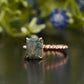 Nature Inspired Cushion Moss Agate Ring customdiamjewel