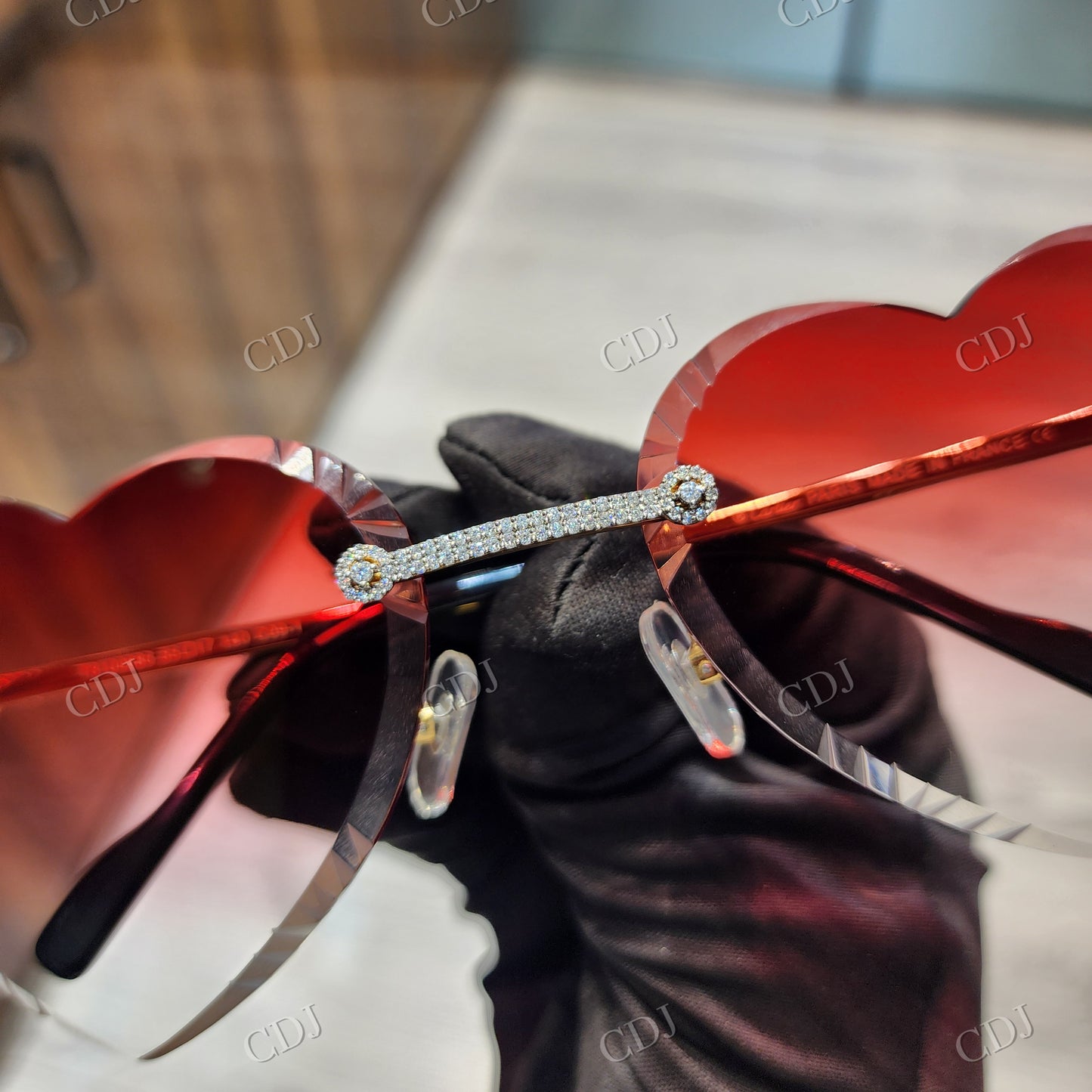 VVS Moissanite GRA Certified Diamond Sunglasses customdiamjewel