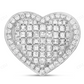 925 Sterling Silver Moissanite Heart Ring for Men hip hop jewelry CustomDiamJewel