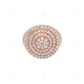 Luxury Round Cut 925 Silver Moissanite Layer Ring hip hop jewelry customdiamjewel