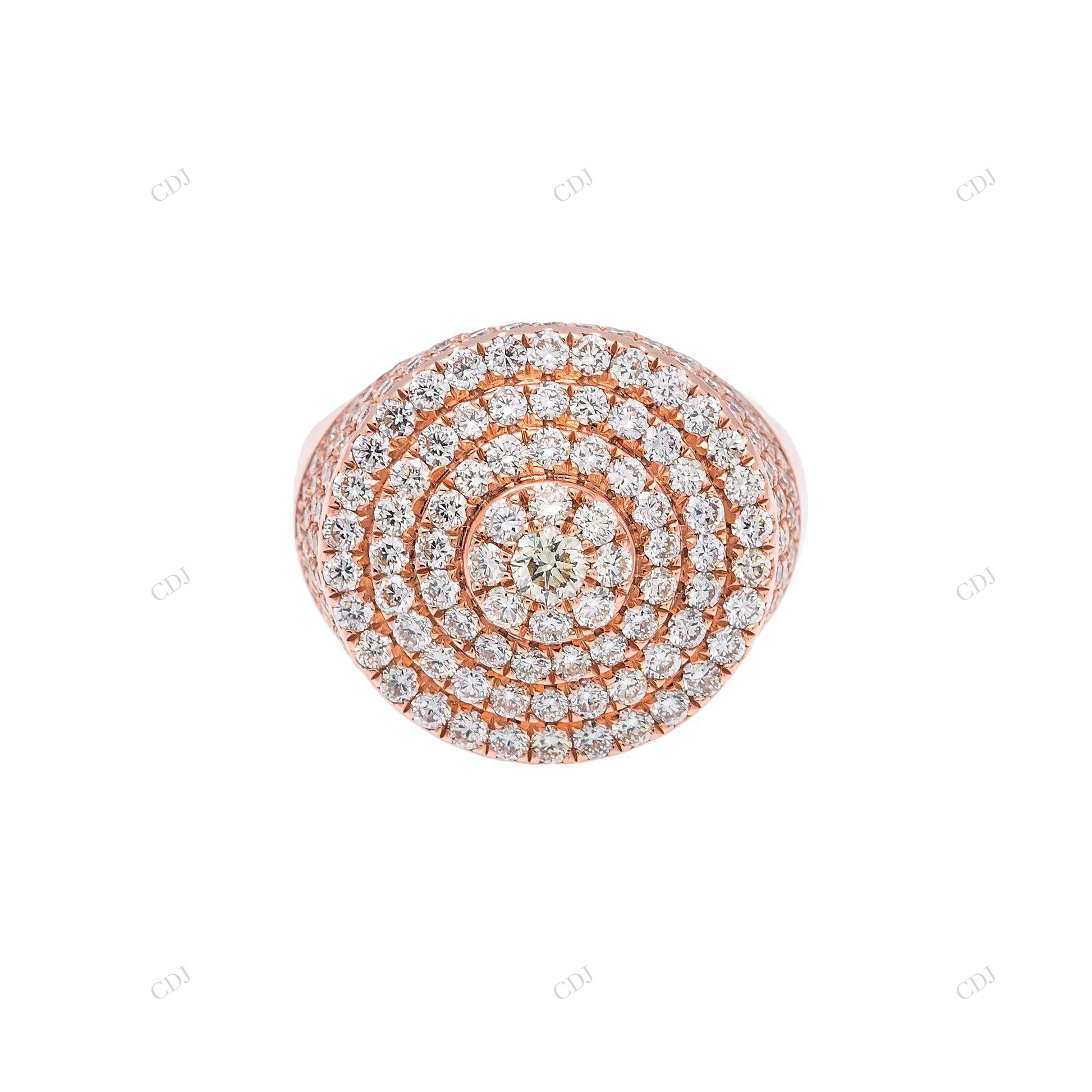 Luxury Round Cut 925 Silver Moissanite Layer Ring hip hop jewelry customdiamjewel