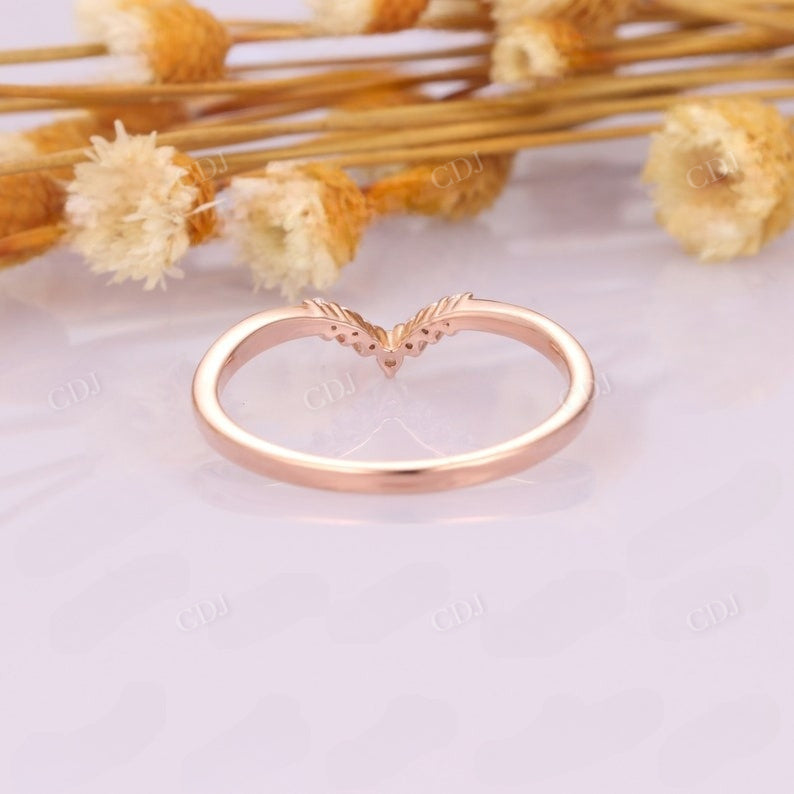 0.09CTW Dainty Lab Grown Diamond Wedding Band  customdiamjewel   