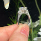 Lab Grown Diamond Three Stone Gold Bridal Ring customdiamjewel